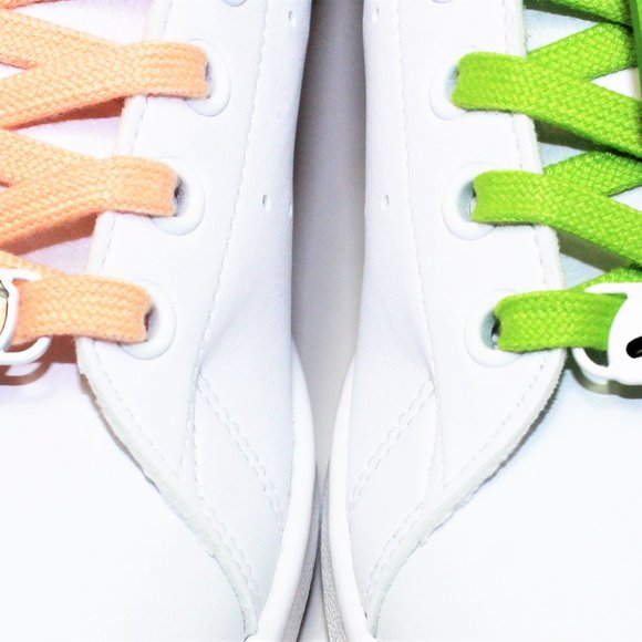 Adidas Stan Smith Disney Kermit & Miss Piggy White / Green / Peach Men's 9.5 - Picture 4 of 13